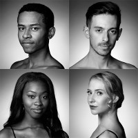 Four dancers from L'École supérieure at Les Grands Ballets